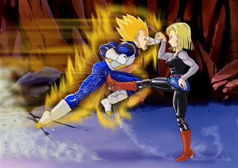 Android 18 vs Vegeta