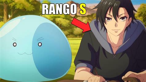 Ilustración de un slime poderoso y una araña inteligente en un entorno de fantasía