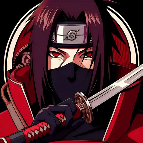 Imagen de Itachi Uchiha con su Sharingan