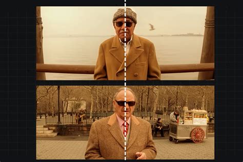 Ejemplo de simetría en una escena de Wes Anderson