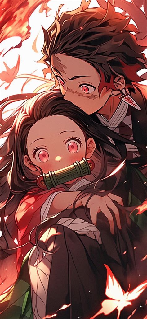 Nezuko escapando para buscar a Tanjiro