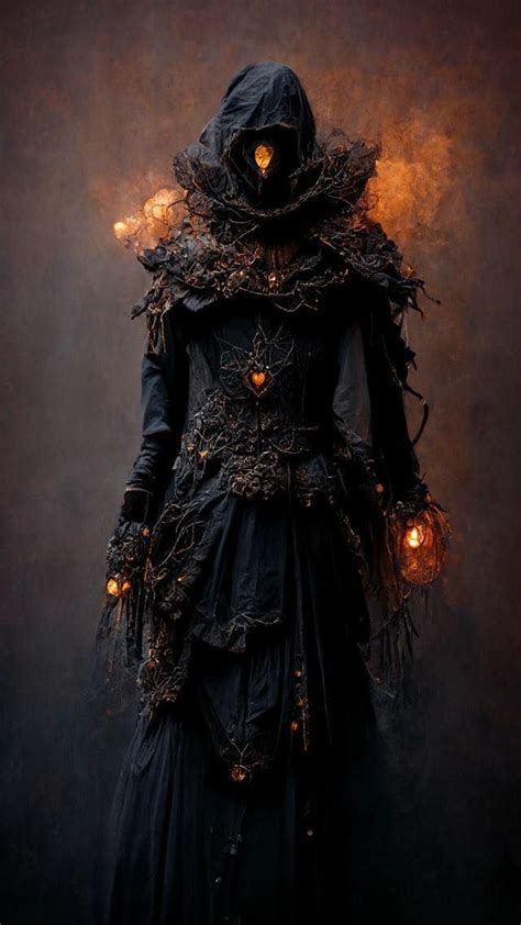Ilustración de fantasía oscura al estilo de Cristian Sánchez