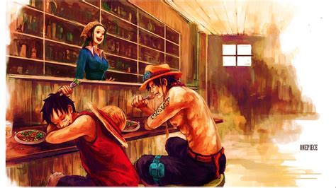 Portgas D. Ace y Luffy