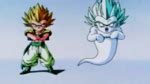 Gohan esquivando el Super Ataque Fantasma Kamikaze