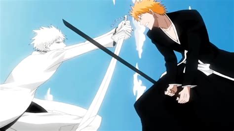 Ichigo Kurosaki confrontando a sus dos espíritus Zangetsu