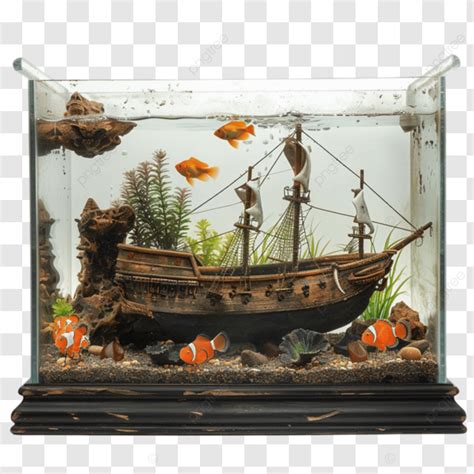 Protector de pantalla de acuario con barco pirata
