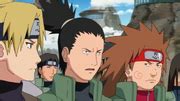 Shikamaru liderando la Cuarta División