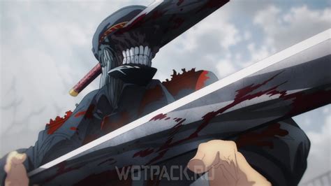Personajes de Chainsaw Man enfrentándose a Katana Man
