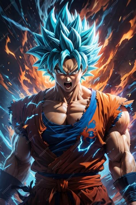 Goku en estado Super Saiyan Azul
