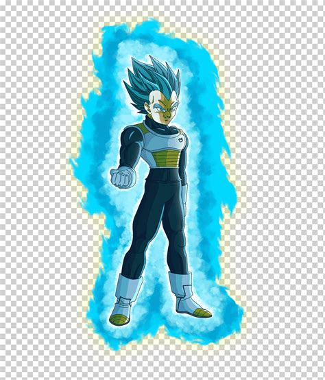 Vegeta en estado Super Saiyan Azul
