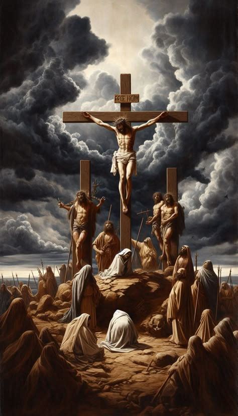 Yasu'Ie crucificado ante la multitud