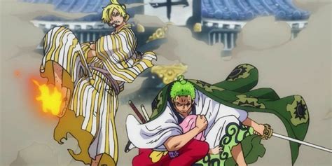 Zoro y Sanji defendiendo a Toko