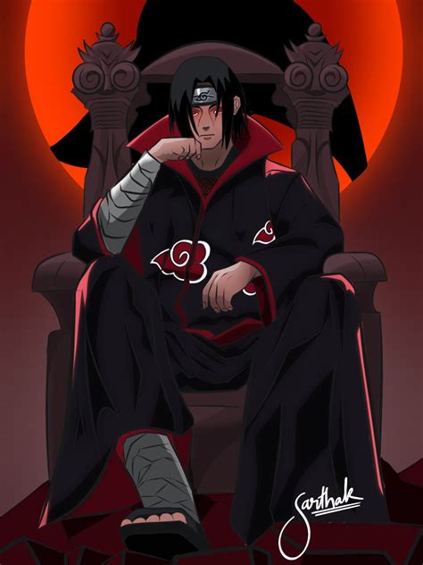 Itachi Uchiha en su juventud, mostrando su lado reflexivo.