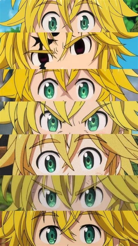 Ojos de Meliodas negros con marca en la frente