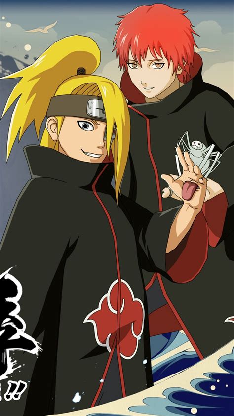 Deidara y Sasori atacando el país
