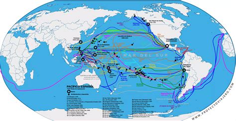 Mapa de las rutas de las diferentes tripulaciones tras la formación de la flota.