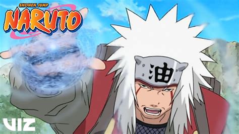 Jiraiya enseñando a Naruto el Rasengan