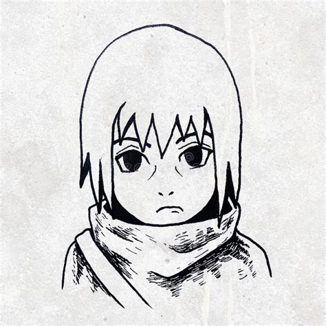 Boceto original de Itachi Uchiha