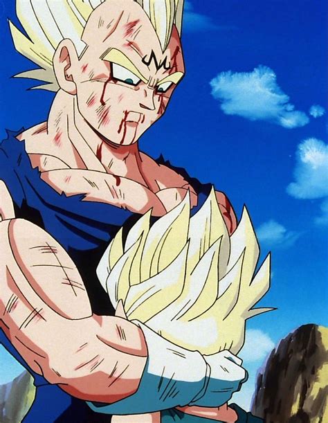 Vegeta despidiéndose de Trunks