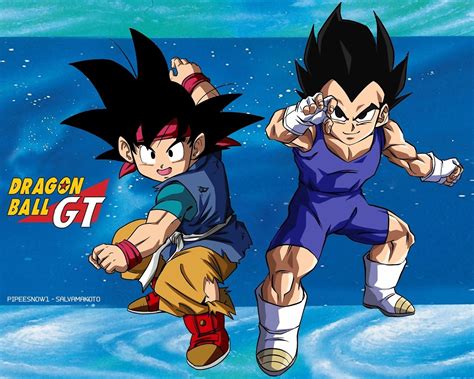 Ilustración de Goku Jr. y el Dragón