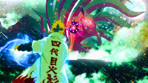 Minato Namikaze sellando al Kyubi