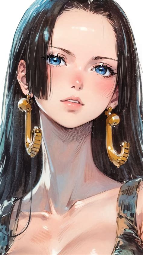 Ilustración de Boa Hancock en sobre de regalo