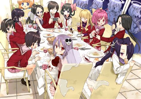Ilustración de Keima Katsuragi y Elsie de Lute Irma de Kami nomi zo Shiru Sekai