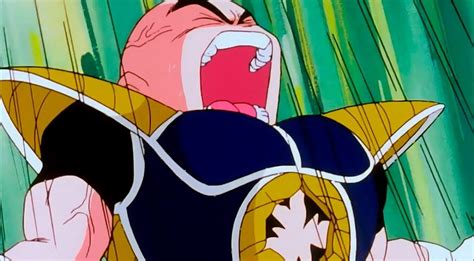 Goku transformándose en Super Saiyajin tras la muerte de Krilin