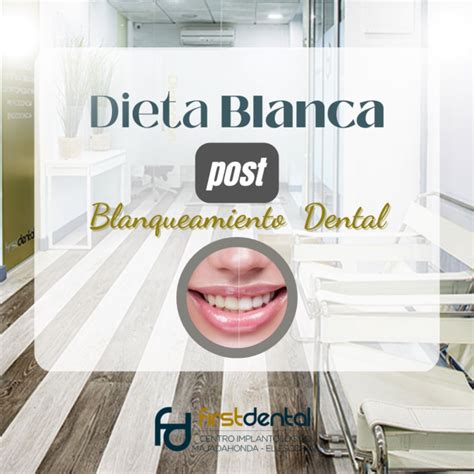 infografía sobre dieta blanca post blanqueamiento dental
