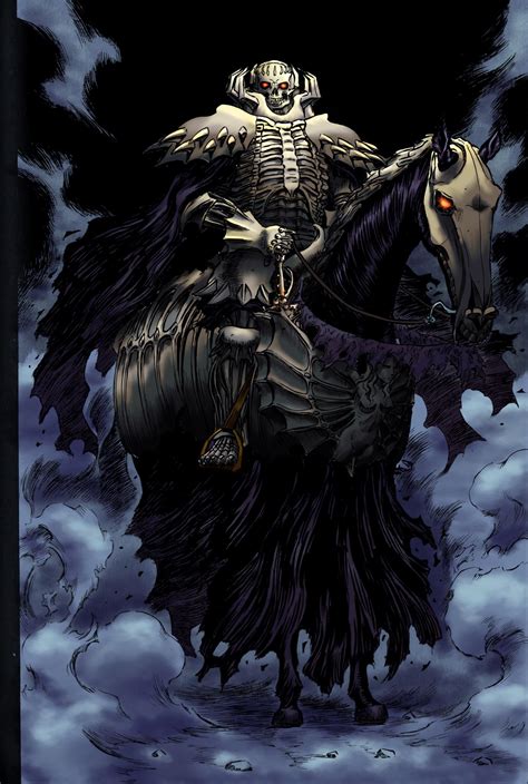 Ilustración del Caballero Calavera de Berserk