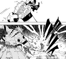 Sukuna usando Kamutoke contra Kashimo