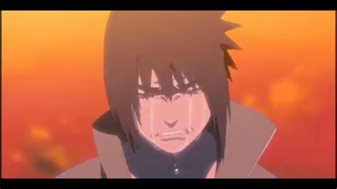 Sasuke llorando por la muerte de Itachi