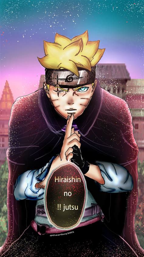Boruto Uzumaki utilizando su versión del Hiraishin no Jutsu
