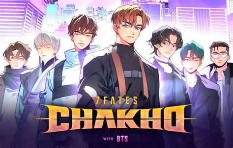 Póster oficial del webtoon 7Fates: CHAKHO de BTS