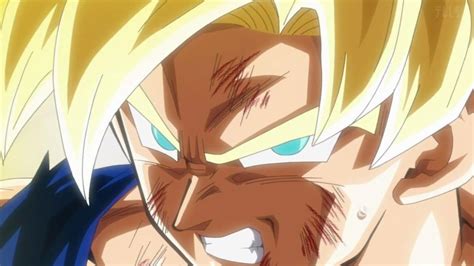Ojos de Goku Super Saiyajin en diferentes etapas