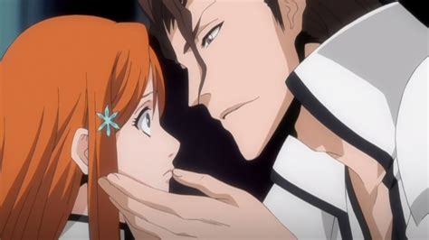 Aizen y Orihime interactuando