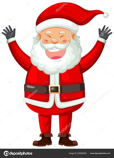 Ilustración de Santa Claus riendo