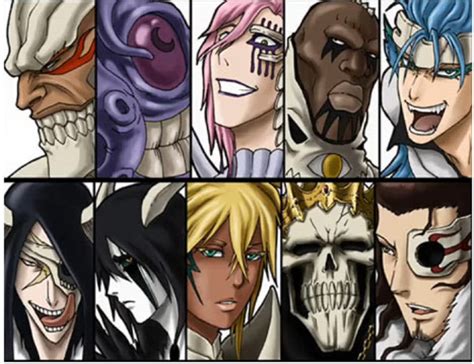 Ilustración de los diez Espada de Bleach