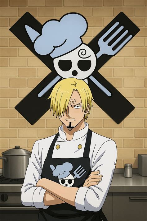 Sanji en acción como cocinero