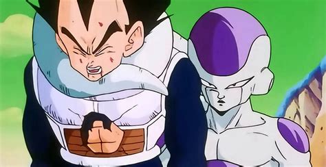 Vegeta enfrentándose a Freezer en Namek