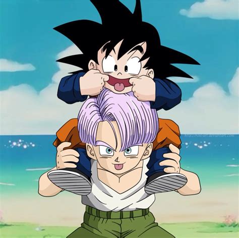 Goten y Trunks como niños