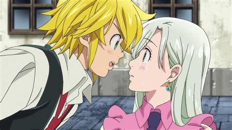 Retrato de Meliodas y Elizabeth en Nanatsu no Taizai