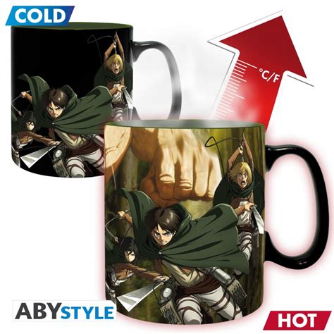 Taza Heat Change de Attack on Titan