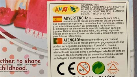 Advertencias de seguridad para juguetes