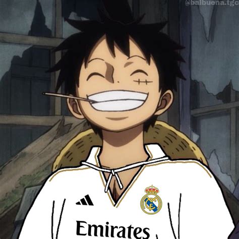 Ilustración de Monkey D. Luffy jugando al fútbol