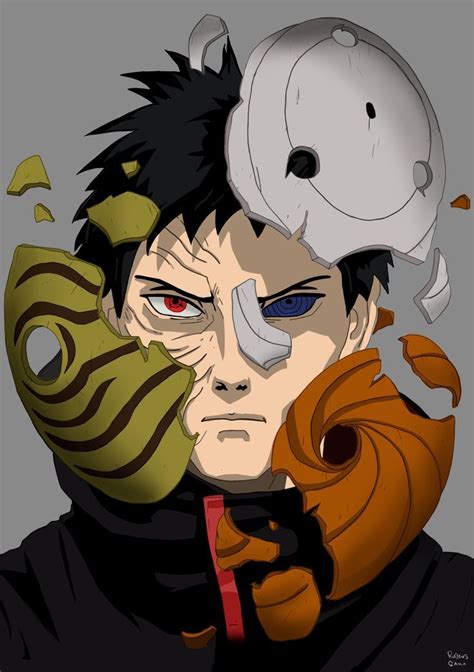 Imagen de Obito Uchiha con su máscara.