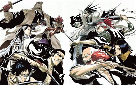 Renji Abarai y Shūhei Hisagi discutiendo sobre Zanpakutō