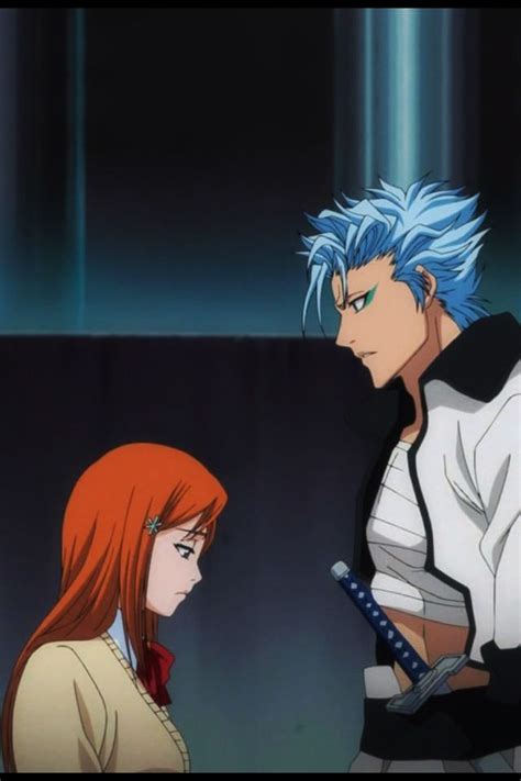 Orihime curando a Ichigo con Grimmjow presente