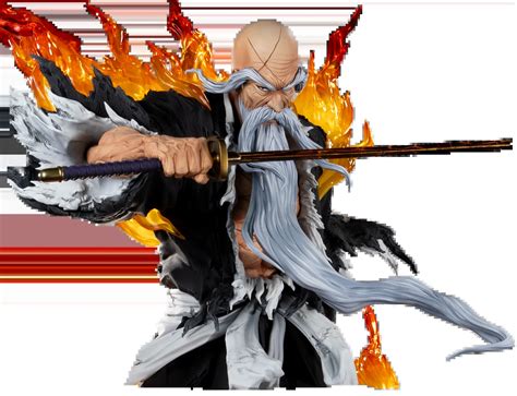 Ilustración de Sosuke Aizen y Shigekuni Genryusai Yamamoto