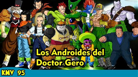 Infografía comparativa de los Androides del Dr. Gero